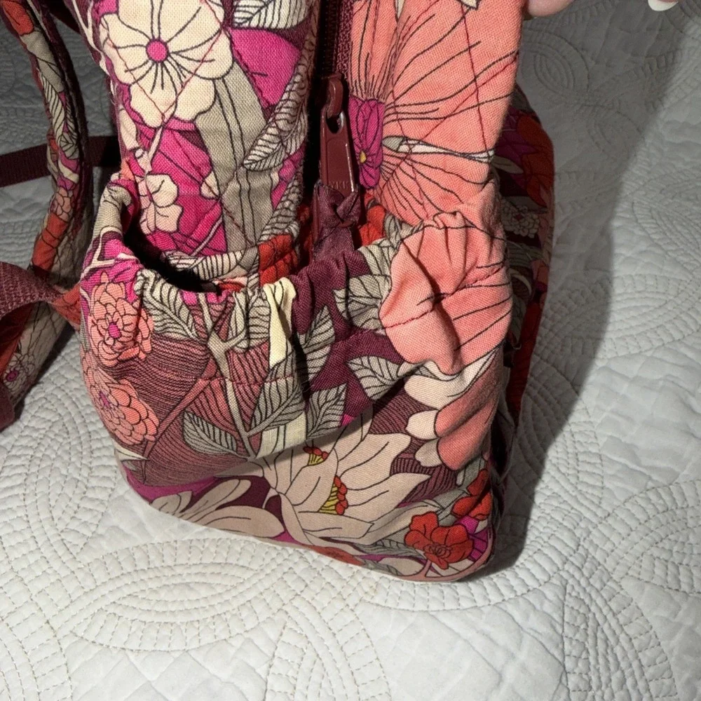 Vera Bradley Bohemian Blooms Keep Charged Tech Backpack Quilted Floral Bag